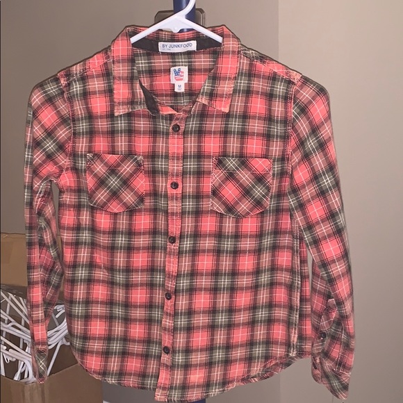 By Junkfood Rustic Plaid Button Down shirt - Picture 1 of 5